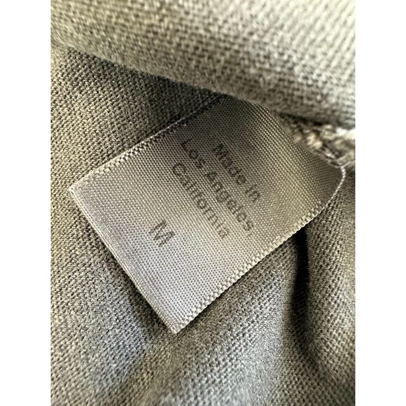 Clare V. Charlotte Ruffle Tshirt Dress Faded Grey size Medium - Picture 6 of 12